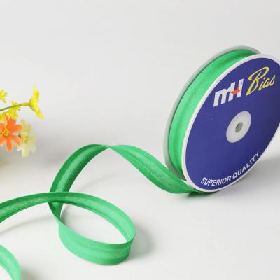 China Sustainable Wholesale Custom 30m Roll Emerald Green Cotton Bias Binding Tape for sale