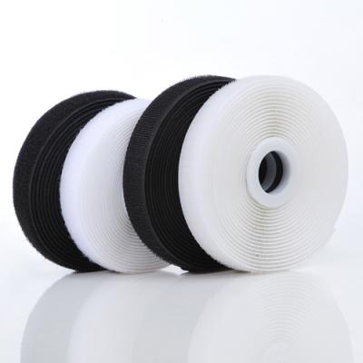 China Viable wholesale 20mm 100% nylon hook tie tape hook and loop tape and loop fabric for sale