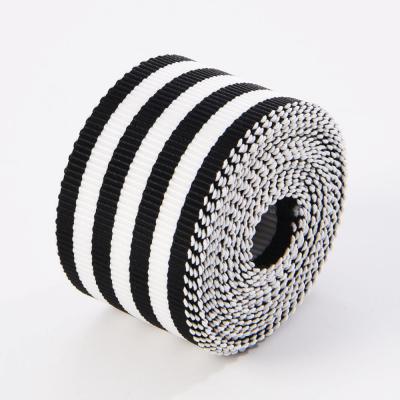 China Custom Viable Wholesale Black 25mm Polyester Petersham Ribbon Fashions White Ribbon For Hat Decoration for sale