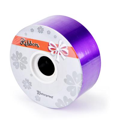 China Other Decoration Paper Ribbon Pull Purple Ribbon Hangers For Wedding Gift Wrap for sale