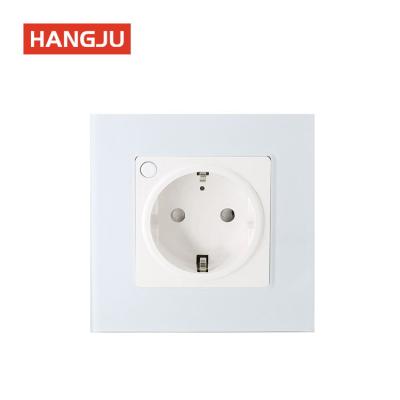 China Tuya Smart WIFI 16A 3500W Commercial EU Wall Socket Panel with APP Power Electricity Statistics for sale