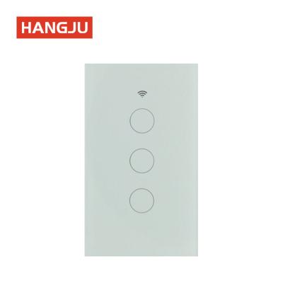 China Support 1way Wall Light Key Switch 1 Tuya Smart Zigbee Band 2 3 4 No Neutral with Alexa and Google Home for sale