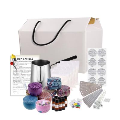 China DIY Scented Luxury Candle Making Kit Supplies Create Scented Soy Wax Diy Set For Adults for sale