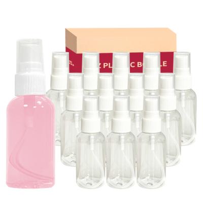 China BEAUTY PACKAGING Spray Bottles Travel Small Mist Spray Bottles 2oz Clear Refillable Plastic Mini Spray Container 60ml For Cosmetic for sale