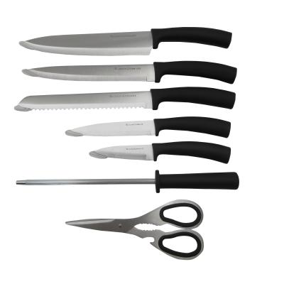 China Viable high quality set of 8pcs kitchen knife. Chef Knife Set Stainless Steel Color Box for sale