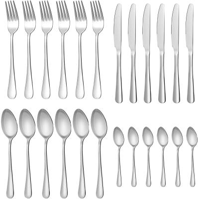 China High Quality Optional Tableware Stainless Steel Dinner Set Fork Knife Knife Fork Dinner Cutlery Set for sale