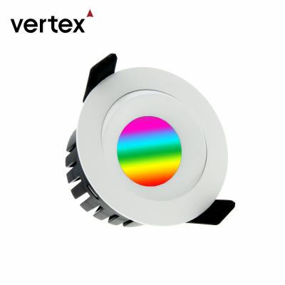 China Music smart modern living room minimalist TUYA downlight RGB home lighting 8 watt recessed downlight manufacture from china for sale