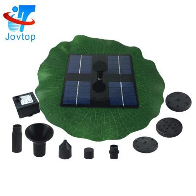 China Pool or Garden Lotus Leaf Solar Power Fountain near Nature Solar Floating Fountain with Lotus Leaf for Garden Decorate for sale