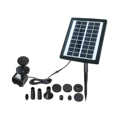 China Aluminum Alloy Frame Solar Garden Fountain Solar Water Pump with LED Green Lotus Leaf Solar Fountain Outdoor Decoration for Vessel, Garden for sale