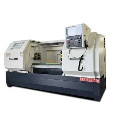 China CK6150 750/1000/1500mm distance between two centers GSK Or FANUC Flat Bed CNC Lathe Machine for sale