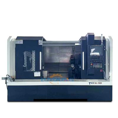 China High Precision Slant Bed Lathe 1000mm TCK56 CNC Turning Center With Hydraulic Steady Rest for sale