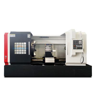 China Ck61125 Flat Bed Lathe Machine With 2000/1500/3000mm Distance Between Two Centers for sale