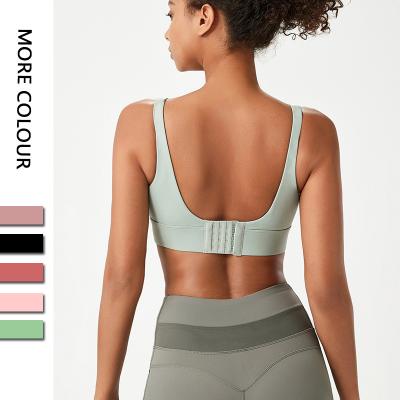 China Fantastic Naked Sports Bra Womens Breathable Yoga Vest Tie Backless for sale