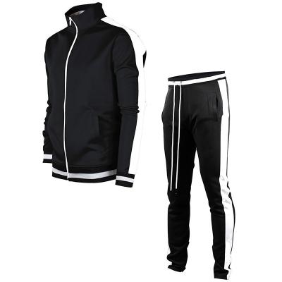 China Wholesale Mens Tracksuit Suits Viable Sporting Set 2 Pieces Jogging Custom Slim Fit White Tracksuits For Men for sale