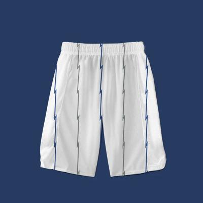 China Custom Antibacterial Logo Name Number Team Basketball Uniform Shorts Set Factory Direct Sale Free Design for sale