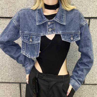 China Autumn QUICK DRY street use Y2K shorts fashion coat denim jacket women's denim jackets women's jackets for sale