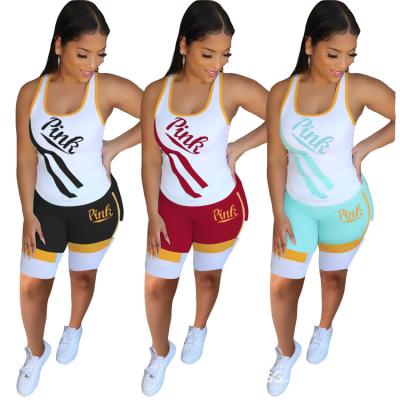 China 2021 QUICK DRY Plus Size 3xl Workout Equipments Crop Jogger Short Sleeve Clothing Summer Women 2 Piece Short Set for sale