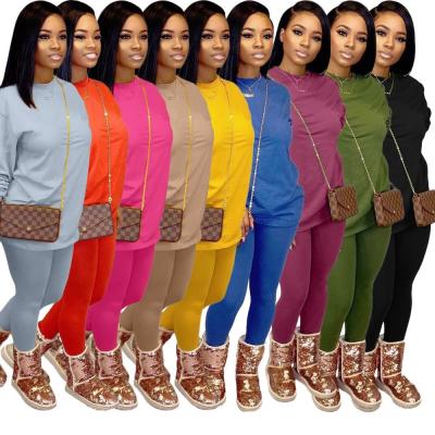 China Best Price Candy Anti-Static Solid Color Loose Hoodie Casual Pants Women 2 Piece Set Clothing for sale