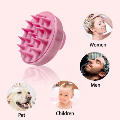 China Hair Scalp Analyzer Silicone Hair Scalp Massager Material Shampoo Brush Handheld Scalp Massager for sale