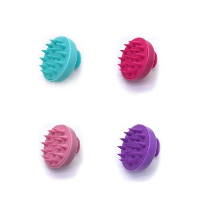 China Scalp Analyzer Hair Massage Brush Durable Soft Silicone Brush Hair Scalp Massager for sale