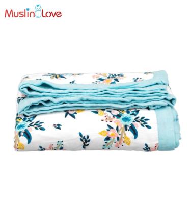 China Love 4 Layer 100% Bamboo Muslin Anti-Static Rayon Blanket Duvet Cover for sale