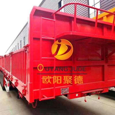 China Special Customized Use Farm Sand Transport Sidewall Sidewall Semi Trailer 12000X2550X2900mm for sale