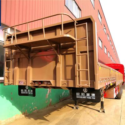 China OYJD trailers 3 or 4 axles use bulk steel construction material equipment transport gooseneck sidewall semi trailer on sale 13750X2550X2900mm for sale