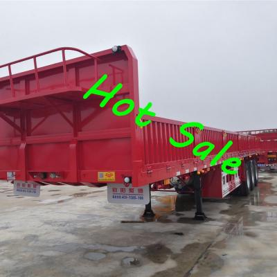 China OYJD Durable Steel Product Sidewall Trailers With Twist Locks Trailer Use Small Sand Wheat Stone Containers Extract Transportation for sale