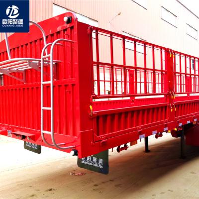 China China Market Use Banana Durian Mango Barrier Semitrailer Truck Trailer Thailand High With Tarp Bars For Sale for sale