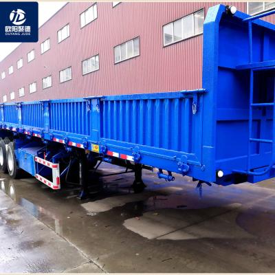 China South Asia new export single steel mobile side wall semi trailer use construction material transportation on sale for sale