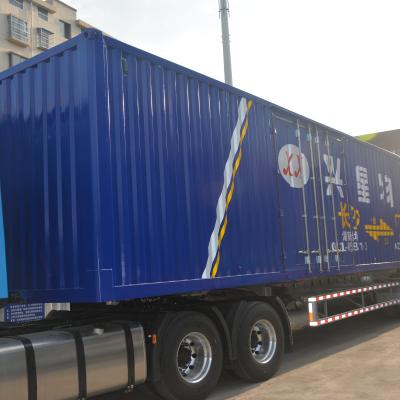 China Customized multifunctional special heavy duty skeleton van semi trailer transport vehicle for sale for sale