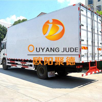 China Truck Trailer 9.60m Cargo Truck Use Small Goods To Transport Between Both Cities Semi Van Trailer For Sale for sale