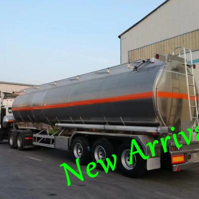 China New OYJD steel oil tanker truck trailer 3axle 4 bays api value factory cost price use water gasoline and diesel oil transportation on sale for sale