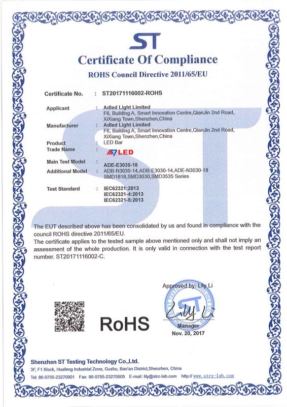 RoHS - Shenzhen Adled Light Limited