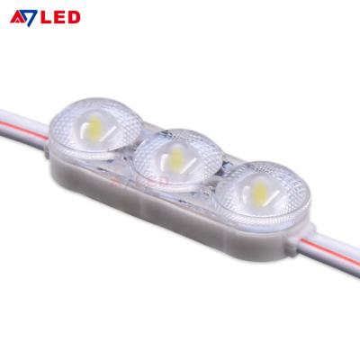 China Advertising Letter And Channel Light Box DC12v Led Lens Module 3 LED 0.72W 150lm/w High Efficiency Waterproof IP67 Super Bright Led Module for sale