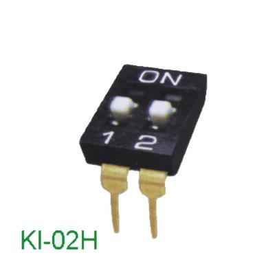 China DIP switch 2-12P 2.54mm launch call for communication/security and protection etc. KI-02H power pressure code switch price for sale