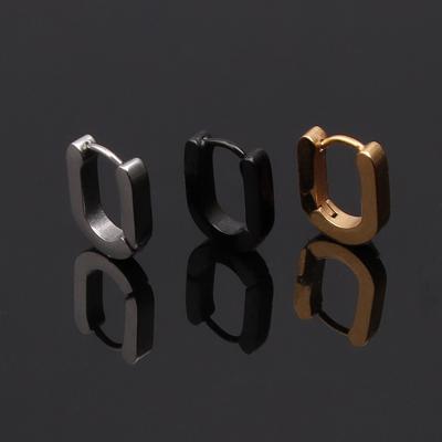 China Factory direct sales high quality fashionable unique U-shape three colors unique earrings set for women and man for sale