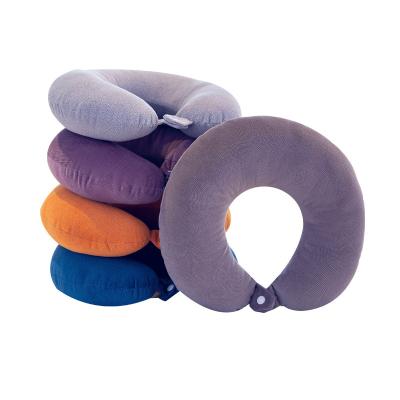 China Wholesale Cheap Anti Snore Travel Pillow Memory Foam Neck Support U Shaped Pillow For Airplane for sale