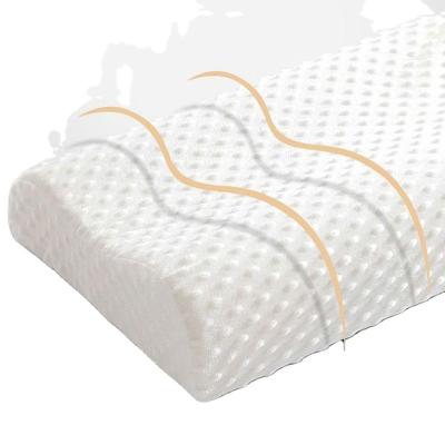 China Anti-Snore Memory Foam Wave Shape Orthopedic Bedding Neck Pad New Slow Bound Sleep Rests Memory Foam Cervical Pillow 50*30CM for sale