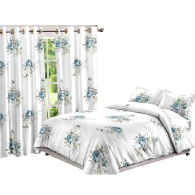 China 2022 new luxury western HEATER duvet cover set with pillowcase bedding sheet bedding set with curtains for sale