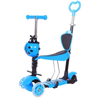 China Lightweight Adjustable Child PU 3 Wheel Kids Toys Walking Foldable Baby Scooter Kids Kick Scooter For Sale for sale