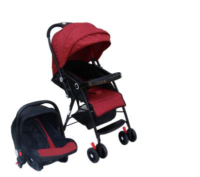 China Hot Selling Baby Stroller and Baby Carriage Canvas Seats/Lightweight Easy Folding Portable Baby Stroller for sale