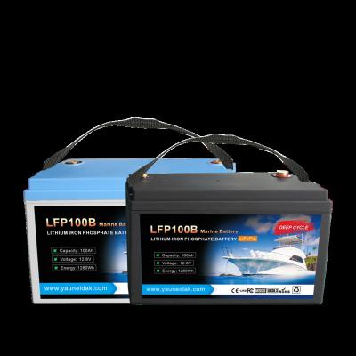 China BOATS deep cycle storage, marine, solar, RV spare lead acid lithium ion battery lifepo4 12V 100Ah 200Ah for sale