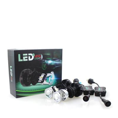 China Clear Cut-off Line For Super Bright Led Low Beam H4 Mini Lens LED Headlight Bulbs 36W 5000LM Hi Beam Car Light for sale