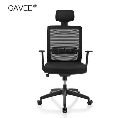 China High Back Ergonomic Mesh Back Chair , Black Mesh Office Chair For Adults for sale