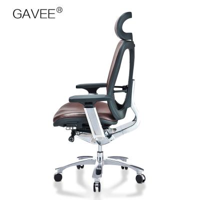 China Flexible Ergonomic Leather Chair With Plastic Hip Decompression Cushion for sale