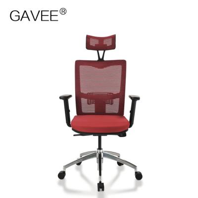 China High Back Ergonomic Computer Chair Mesh Executive Height Adjustable Armrest for sale