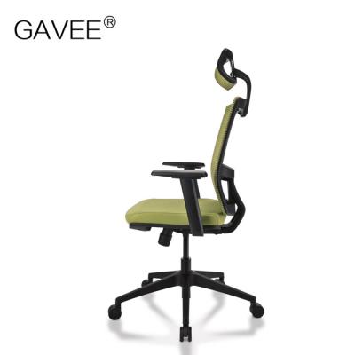 China Swivel High Back Computer Chair Cotton Fabric Seat Office Room Furniture for sale