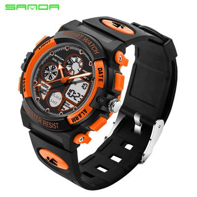 China SANDA Fashion Kids Watch Boys Girls Kids Watches Sport LED Digital Alarm Waterproof Wristwatches For Kids Gifts for sale