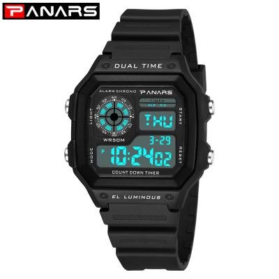 China PANARS Alarm Outdoor Sport Digital Watches For Running Fitness LED Chrono Countdown Alarm Clock Men Wristwatch Man Watch 8114 for sale